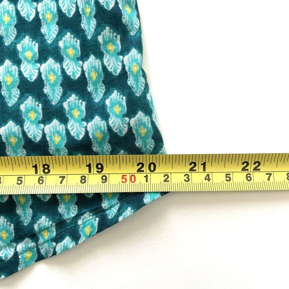 Sundance Stories Be Told Green Southwest Print Easy Button Up Shirt Top - Picture 10 of 14